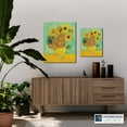 thumbnail image 3 of Van Gogh Canvas Wall Art, Twelve Sunflowers Canvas Print, sunflower canvas wall art, Van Gogh sunflowers, Ready To Hang for Living Room Home Wall Décor 16x20, 3 of 7