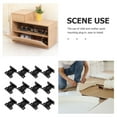 thumbnail image 3 of WRITWAA 12 Pairs Of Furniture Connectors Hardware Black ABS Installation For Carpenters, 3 of 6