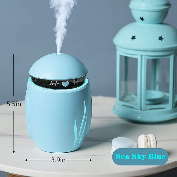 Robot Humidifier Multifunctional with Night Light and Fan Colorful cool Mini Humidifier Two Kinds of Fog Mode Super Quiet Waterless Automatic