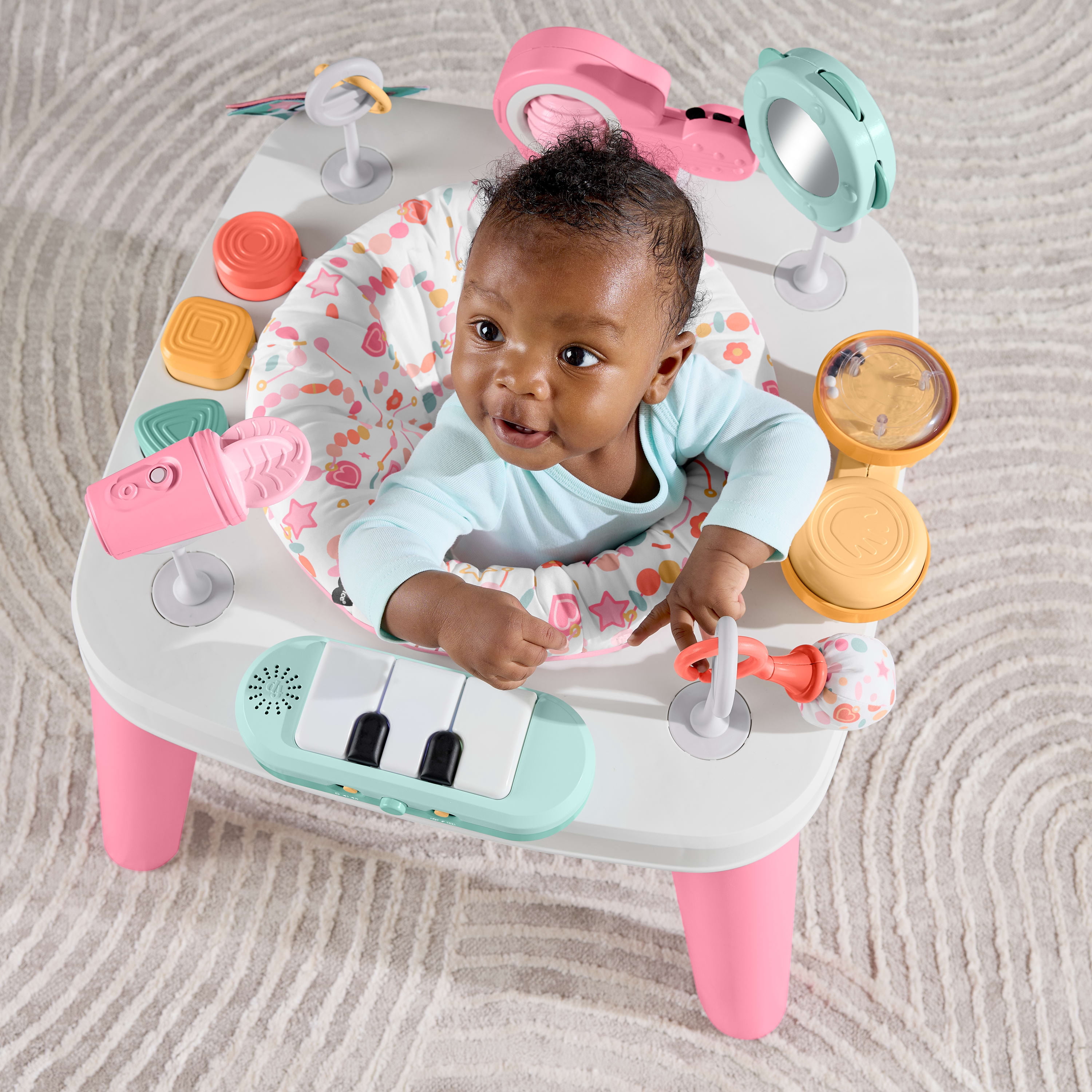 Fisher-Price 3-in-1 Musical Moments Baby Activity Center & Toddler Play Table with Music & Lights