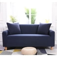 thumbnail image 4 of Walfront Sofa Covers 1-Piece Polyester Spandex Fabric Stretch Sofa Slipcover Loveseat Cover Sofa Chair Cover 7 Colors 1-4 Seater, 4 of 8