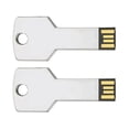 thumbnail image 2 of Centon MP Essentials USB 2.0 Datastick Key (Chrome) 16GB: 2 Pack, 2 of 2