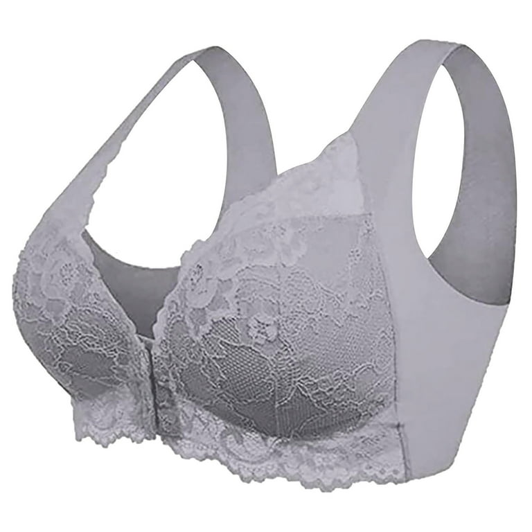 Women's Bra Front Closure 5D Shaping Seamless Push Up Lace Bras For Women  Sports Bra Low Support Low Support Sports Bra The Running Girl Sports Bra