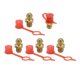 thumbnail image 1 of M6 M8 M10 Accesorios Para Pistola de Engrase Rectos De Latón Con Tapa Protectora 5set M6X1, 1 of 1