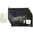 thumbnail image 3 of Nadex Coins NCB9-1002-BLK Vinyl 7-Day Pack of Zippered Bank Deposit Cash and Coin Bags with Card Window (Black), 3 of 5