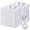 White, variant on DF 12 Pack White Satin Napkins 20x20 Inch Wedding Napkins, Scalloped Elegant Dinner Napkins Square Table Napkins Decor, Silky Satin Cloth Napkins for Restaurant Banquet Graduation Party