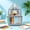 Gray, variant on PVC Transparent Fashionable Backpack With Handle Outdoor Travel Large Capacity Backpack Student School Backpack Beach Bag Suitable For Daily Commuting Use