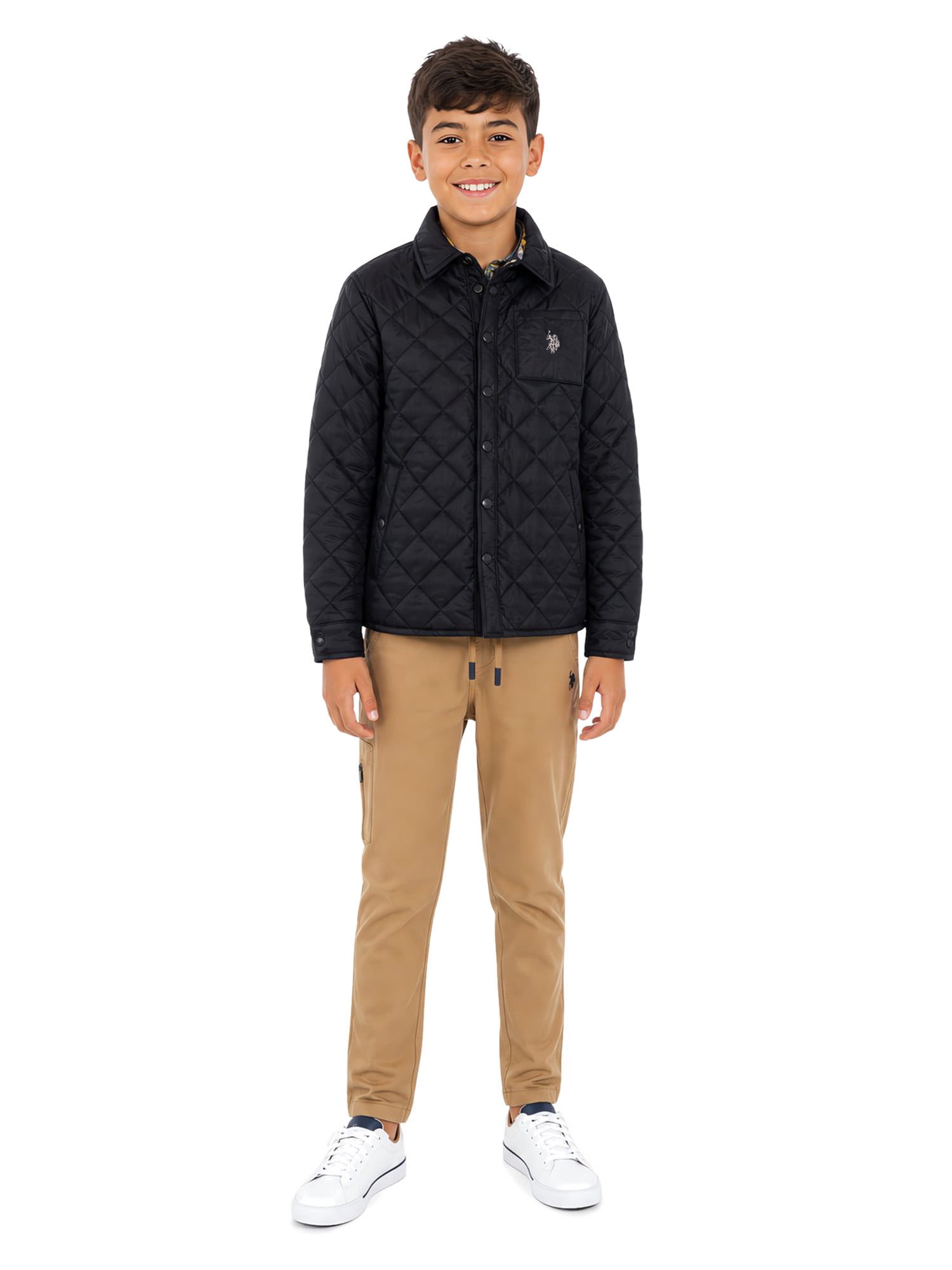 U.S. Polo Assn. Boys' Pull On Straight Utility Pant, Sizes 4-18