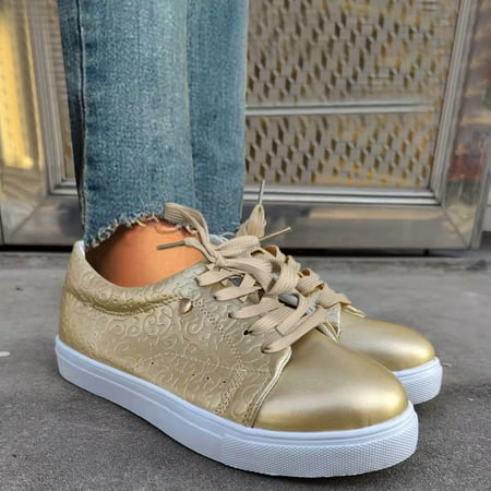 

Women s Fashion Leather Solid Color Strap Flat Comfortable Casual Sneakers