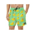 thumbnail image 5 of NEFF Men's Daily Green Ducky Hot Tub Board Shorts for Swimming, 5 of 6