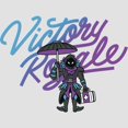 thumbnail image 2 of Women's Fortnite Victory Royale Raven Float On Racerback Tank Top White Heather 2X Large, 2 of 4