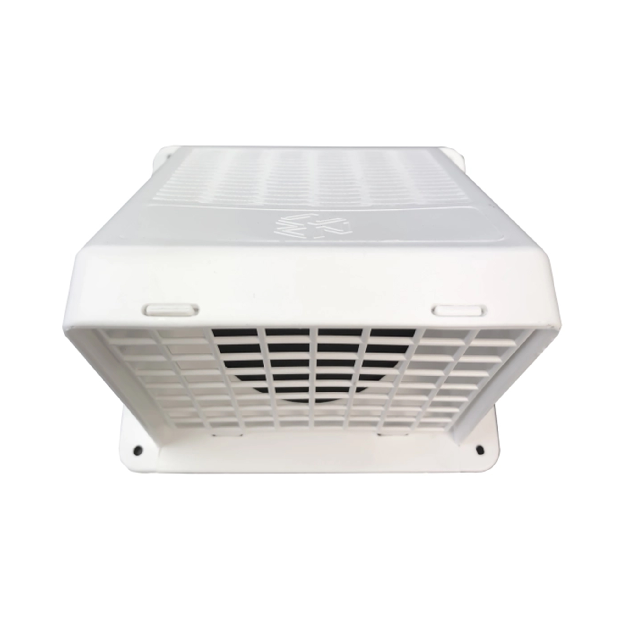 Builder's Best PWM622 4" Plastic Wide Mouth Exhaust Vent Hood w/ Snap-In 1/2" Grid, White