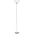 thumbnail image 7 of 70" Nickel Torchiere Floor Lamp With White Frosted Glass Dome Shade, 7 of 7