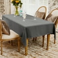 thumbnail image 7 of BALCONY & FALCON Rectangle Tablecloth Washable Waterproof Tablecloth Decoration, Basalt Gray, 55" x 71", 7 of 7