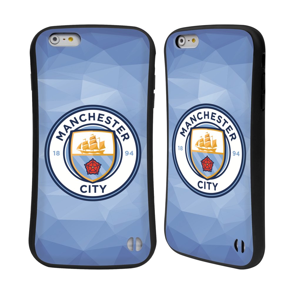 OFFICIAL MANCHESTER CITY MAN CITY FC BADGE GEOMETRIC HYBRID CASE FOR