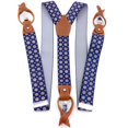 thumbnail image 1 of Leather Clip And Button Suspenders For Men, Y-Back Style For Formal Outfits, 1 of 8