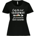 thumbnail image 3 of Inktastic Only the Best Grandmas Get Promoted to Great Grandma Women's Plus Size T-Shirt, 3 of 5