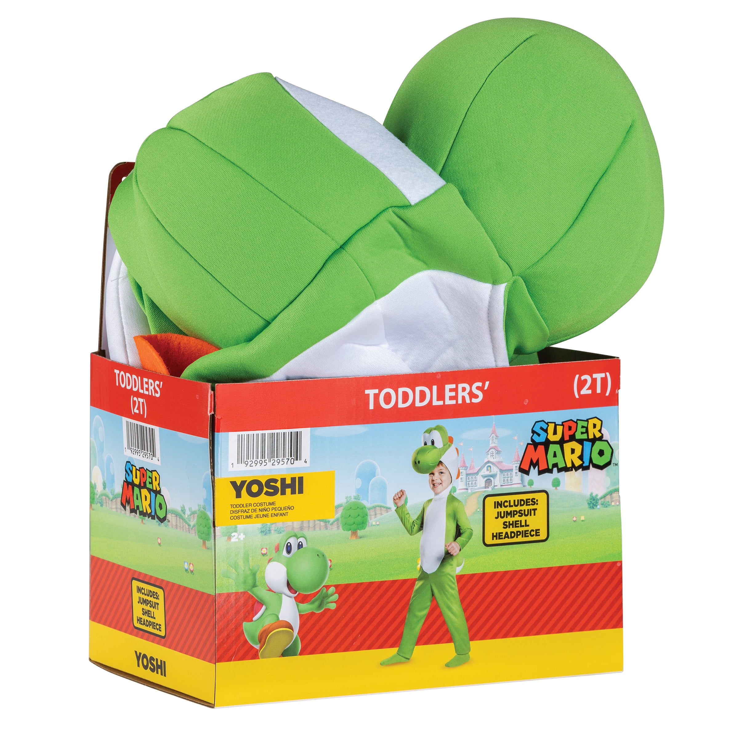 Nintendo Super Mario Bros. Yoshi Halloween Costume for Children, Toddlers Size 2T, by Disguise
