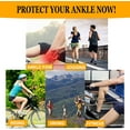 thumbnail image 5 of 1 Pair Copper Infused Ankle Braces Foot Support Compression Sleeves for Men and Women, Ankle Stabilizer for Fasciitis, Sprained, Sports Protection, 5 of 6