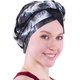 thumbnail image 1 of KAIYANG Gorro con estampado de seda de leche y trenza para la cabeza, gorro anticaída, gorro trenzado (negro y gris), 1 of 5
