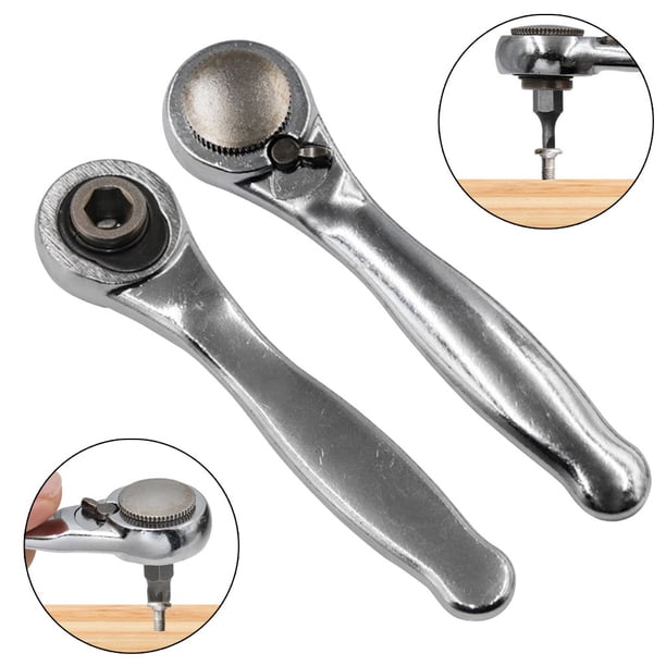 Poignée Tournevis à Cliquet 6,35 Mm – Compatible Embouts Hexagonaux