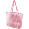 thumbnail image 1 of Bolsa de playa HOHOM para mujer, viajes de verano, de malla, resistente a la arena, 1 of 7