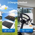 thumbnail image 4 of MORGLAD 89" Solar Lamp Post Light with Steel Pole & Base, 750 LEDs 2800LM Outdoor Street Light, Solar Powered & DC Backup Charging, IP65 Waterproof, 4 of 9