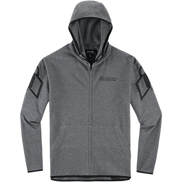 Icon Overlord Mens Zip Up Hoody Dark Charcoal Walmart Com Walmart Com