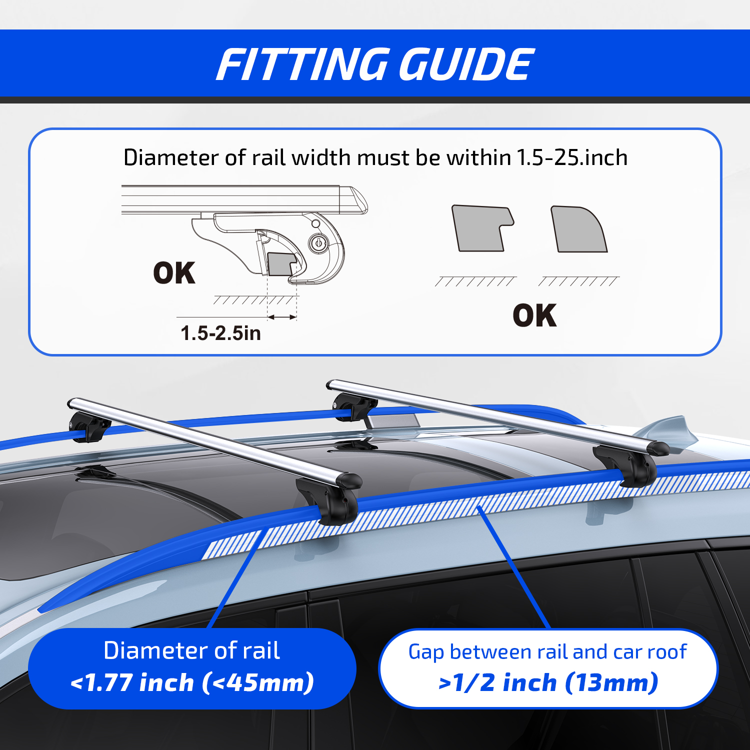 Ozark Trail Aluminum Universal Roof Load Bars photo 4