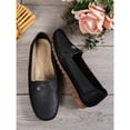 thumbnail image 6 of Women’s Slip-On Loafers Flats, Soft Leather Comfort Walking Shoes, Lightweight Non-Slip Driving Moccasins, 6 of 7