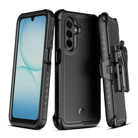 MyBat Pro Maverick Series Case with Belt Clip Holster for Samsung Galaxy A17 5G - Black