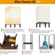 thumbnail image 5 of Lámpara de estante 3 en 1 Lamp SHINE HAI con USB C y toma de corriente, 5 of 8