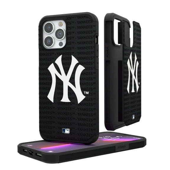 New York Yankees iPhone Text Backdrop Rugged Case