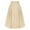 Beige, variant on Charmgo Pleated Skirts Clearance, Women's Casual High Waisted A Line Bow Tie Up Midi Skirt with Pockets, Skirts for Women Trendy Summer Beige XL