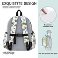 thumbnail image 5 of Tractor and Wheelbarrows White Pattern Backpack for School, Cute School Bag with Adjustable Shoulder Straps and Padded Back, 13.4"x11"x4.7", 5 of 5