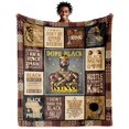 thumbnail image 1 of Manta ACBEAT Afro Black para hombre, 152 x 127 cm, inspiradora, 1 of 8