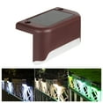 thumbnail image 2 of Mightlink Solar Deck Light IP65 Waterproof Weather Resistant Light Sensor Simple Installation Long Lifespan Decorative ABS No Wire Required Outdoor Solar Wall Lamp for Yard, 2 of 7