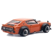 Skyline GT-R V8 Drift Kenmeri RHD (Right Hand Drive) Orange Metallic 1/64 Die Cast Model Car by Pop Race