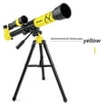 thumbnail image 2 of Bewildely Telescopio astronómico de plástico para niños, juguete de enseñanza de alta luminosidad para exteriores, protección ocular para Juguetes Educativos Amarillo XD168-004, 2 of 5