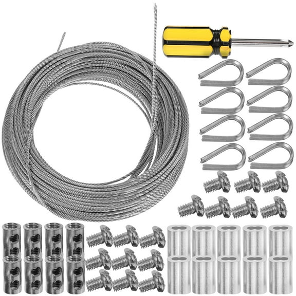 unbranded  Stainless Steel Cable Railing Kit Thimble for Wire Black Tool