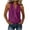 *Purple, variant on VBVC Women's Cotton-Linen Wrap Front Tank Top , Ladies' Side Tie Sleeveless Casual Blouse , Summer V Neck Fitted Waist Top For Women,Army Green,S-2XL