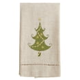 thumbnail image 2 of Saro Lifestyle Lighted Christmas Tree Design Embroidered and Hemstitched Guest Towels (Set of 4), 2 of 3