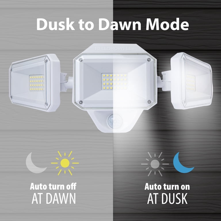Bell + Howell, Floodlight, Hardwired Motion Sensor, 2000 Lumens
