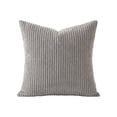 thumbnail image 2 of Gray Set of 1 Summer Decorative Throw Pillow Covers, 17x17 Inch for Sofa Living Room, Soft Neutral Boho Couch Pillow Covers for Home Decor, Square Pillow Cases for Cushions, 2 of 5