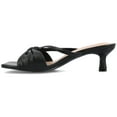 thumbnail image 3 of Journee Womens Starling Kitten Heel Two Tone Open Toe Dress Sandals, Widths Available, 3 of 9