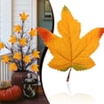 thumbnail image 2 of Artificial Maple Leaves, 10 Colors Assorted Fall Leaves Thanksgiving Decor, Seasonal Foliage, Artificial Fall Leaf Stem, Household and Event Layout Accessory, Party Table Decor Crafts, 4.7"×3.9",F, 2 of 4