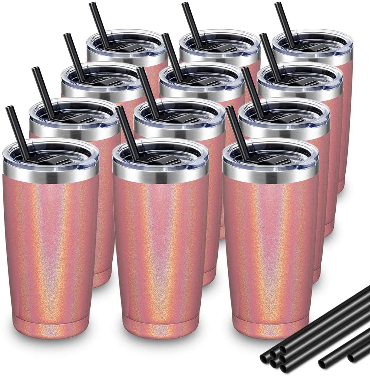20oz Stainless Steel Tumblers Bulk Vacuum Insulated Tumblers Pack with