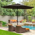 thumbnail image 2 of Yescom 9ft UV 30+ Aluminum Outdoor Patio Umbrella with Crank & Tilt 8 Ribs Air-vented for Garden Table Market Yard, 2 of 9