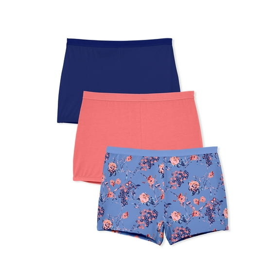 Comfort Choice Plus Size Boy Short 3-Pack