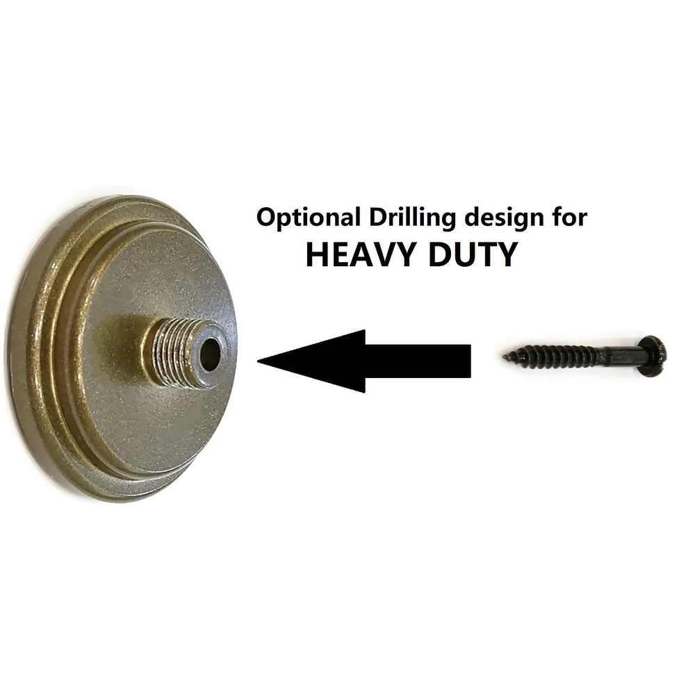 Urbanest No Drilling Heavy Duty Adjustable Spring Tension Curtain Window Rod, 42"-72" - Antique Gold